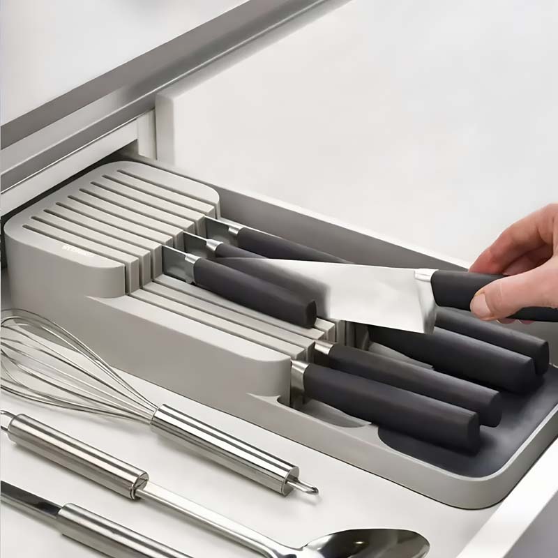 Kitchen Baking Tray Storage - Практичный органайзер для ножей в ящик