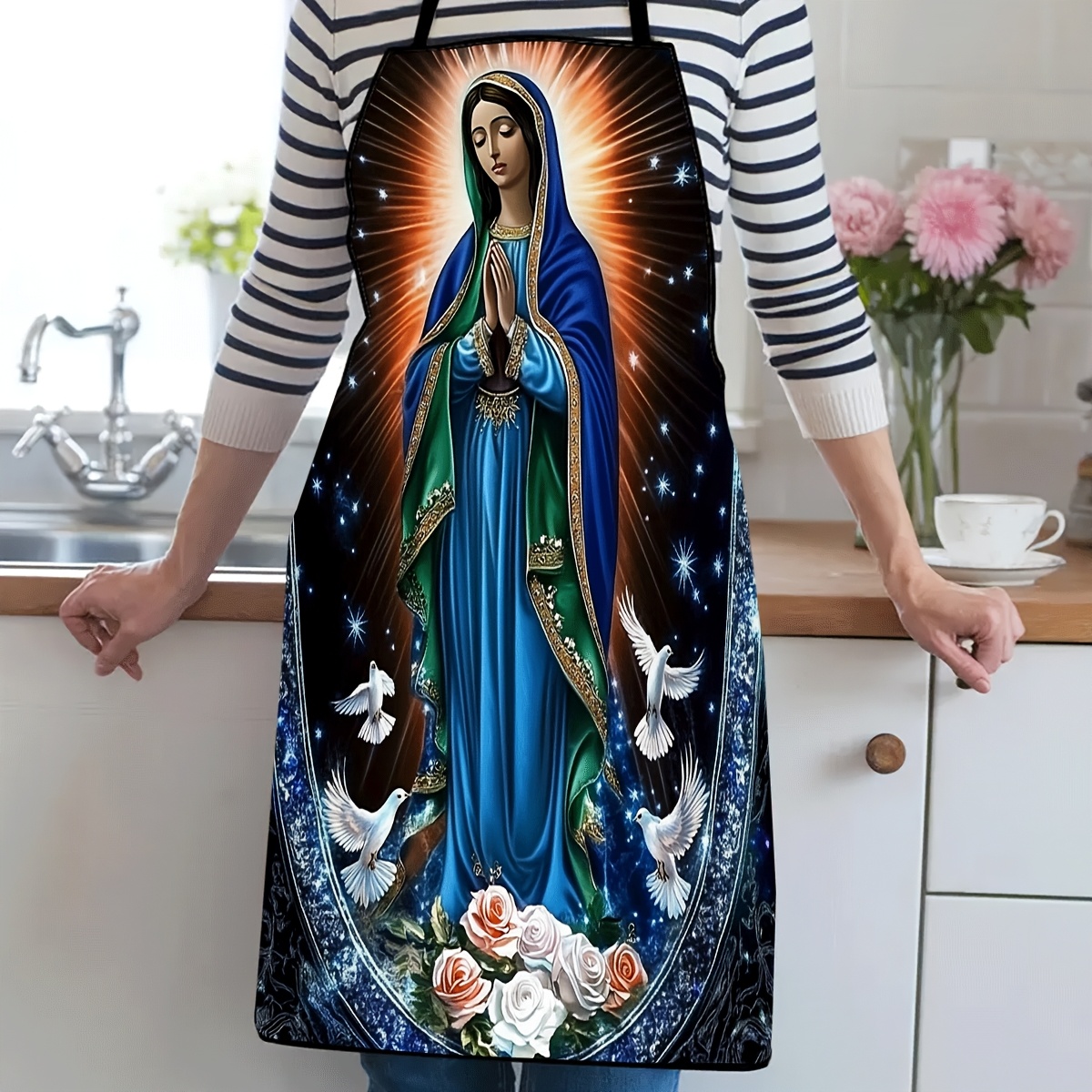 Kitchen Baking Cloth - Фартук с рисунком «Леди Гваделупской» в