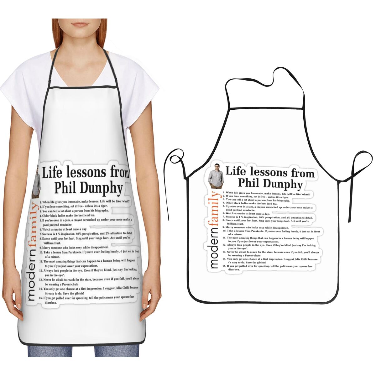 Kitchen And Baking Life - Фартуки Life Lessons Phil Dunphy для