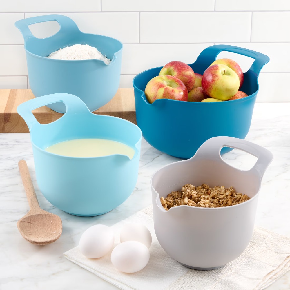 Kitchen Baking Set - Набор пластиковых мисок для смешивания (4