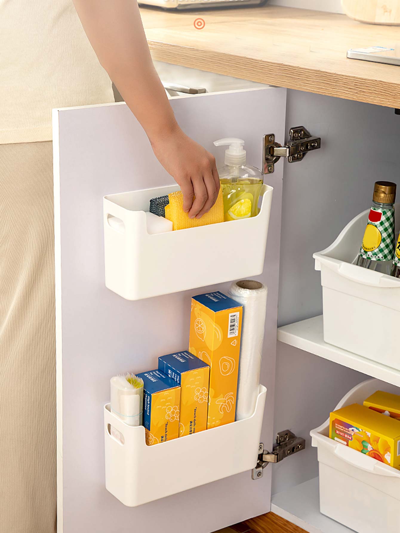 Kitchen Baking Tray Storage - Настенный органайзер для кухонных дверей без