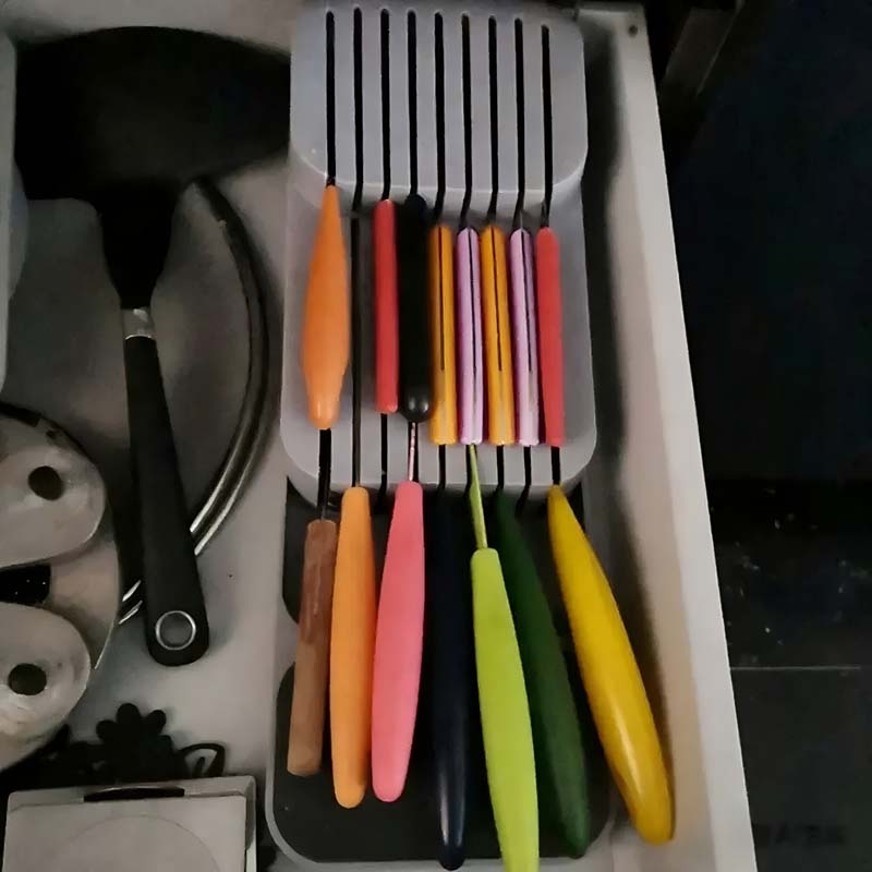 Практичный органайзер для ноже – обзор и цена Kitchen Baking Tray Storage