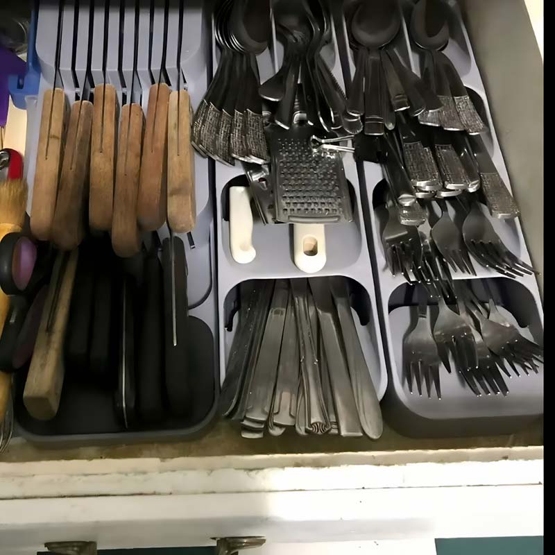 Практичный органайзер для ноже – обзор и цена Kitchen Baking Tray Storage
