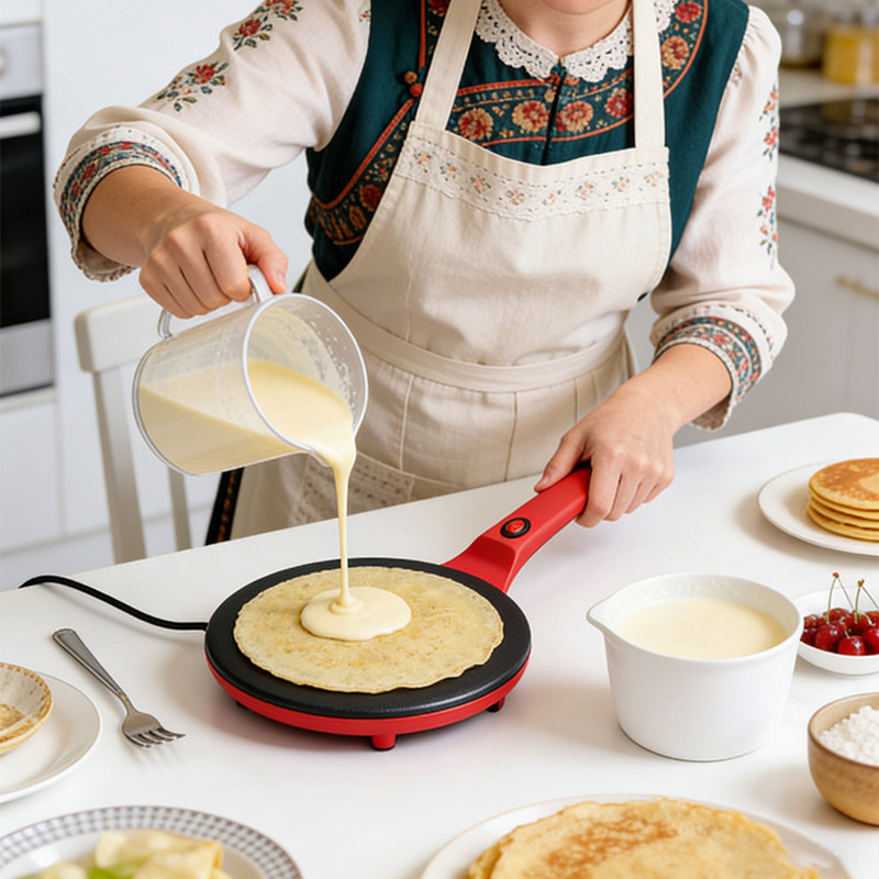 Электрическая блинница с однос – обзор и цена Kitchen Baking Machine